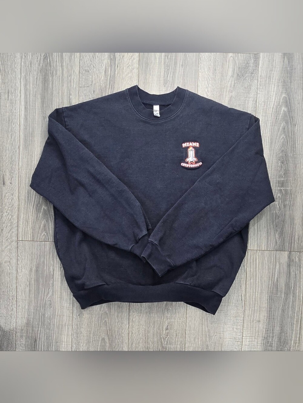 Miami Cryptonauts Los Angeles Apparel 14oz Heavy Fleece Crewneck XL USA.